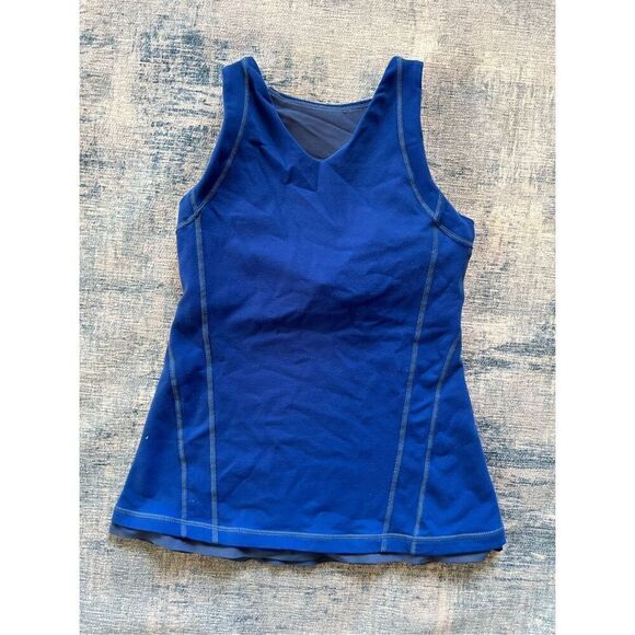 Lululemon Royal Blue Fitness Athletic Tank Top Size 4 - Picture 5 of 6